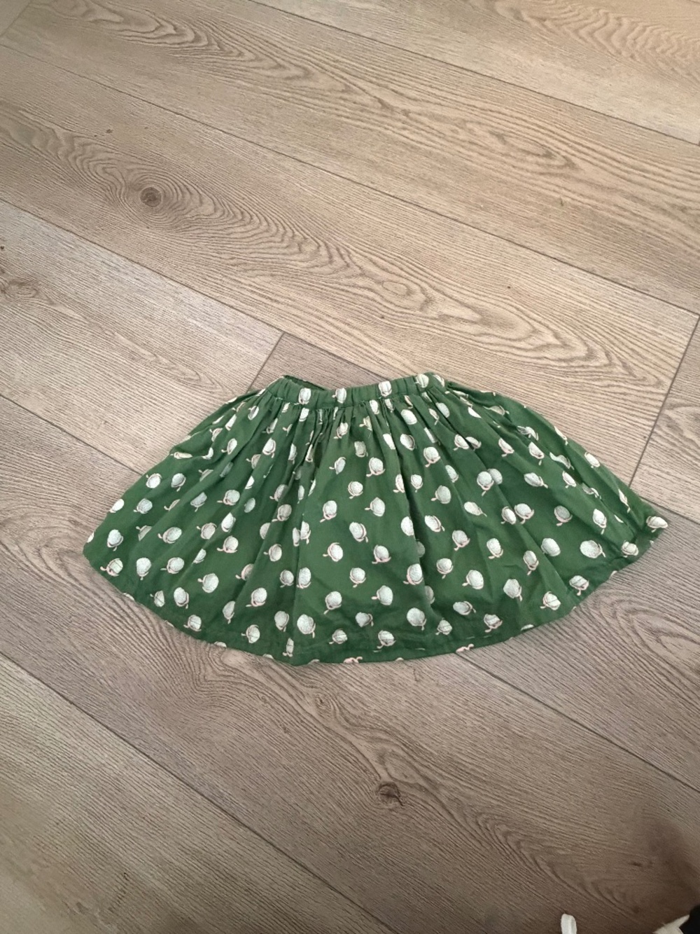 Bonpoint green print skirt